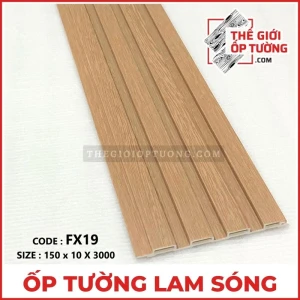 Ốp Tường Lam Sóng Vân Gỗ FX19