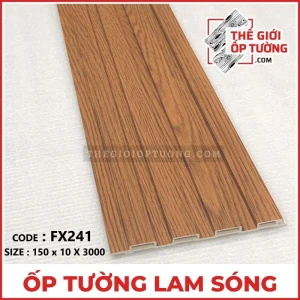 Ốp Tường Lam Sóng Vân Gỗ FX241