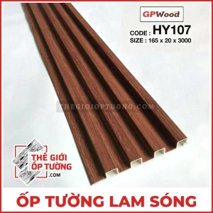 Ốp Tường Lam Sóng Vân Gỗ HY107