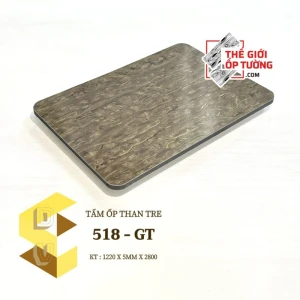 Ốp tường sợi than tre cao cấp 5mm mới 518