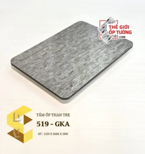 Ốp tường sợi than tre cao cấp 5mm mới 519