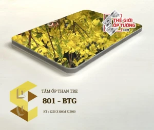 Ốp tường sợi than tre cao cấp 8mm mới 801