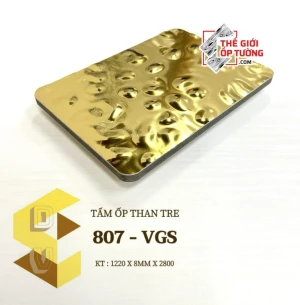 Ốp tường sợi than tre cao cấp 8mm mới 807