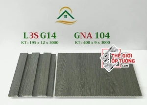 Ốp tường vân gỗ nano và lam sóng đồng màu L3SG14