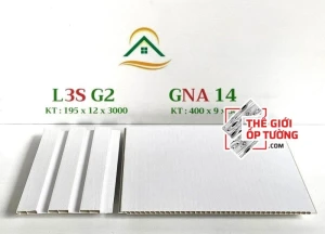 Ốp tường vân gỗ nano và lam sóng đồng màu L3SG2