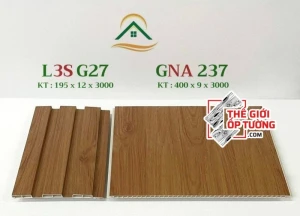 Ốp tường vân gỗ nano và lam sóng đồng màu L3SG27