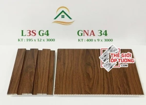Ốp tường vân gỗ nano và lam sóng đồng màu L3SG4