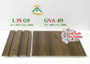 Ốp tường vân gỗ nano và lam sóng đồng màu L3SG9