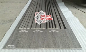 Tấm ốp tường giả gỗ nano và ốp tường lam sóng mới