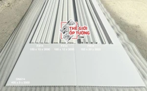 Tấm ốp tường giả gỗ nano và ốp tường lam sóng mới