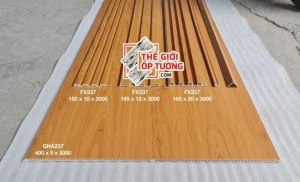 Tấm ốp tường giả gỗ nano và ốp tường lam sóng mới