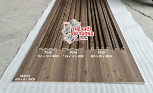 Tấm ốp tường giả gỗ nano và ốp tường lam sóng mới