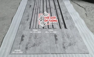 Tấm ốp tường giả gỗ nano và ốp tường lam sóng mới