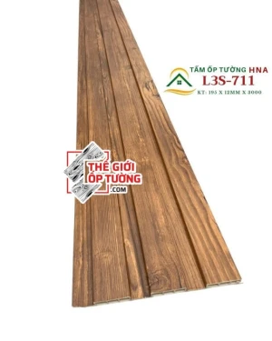 Tấm Ốp Tường Lam Sóng Vân Gỗ HNA
