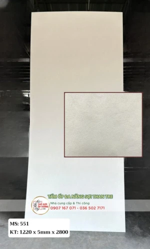 Tấm ốp tường than tre cao cấp 5mm MS551