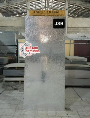 Tấm ốp tường than tre cao cấp nhám bạc JSB