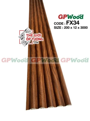 Thanh lam sóng ốp tường bán nguyệt FX34