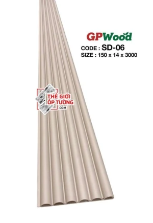 Thanh lam sóng ốp tường bán nguyệt SD06