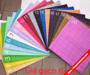 Xốp Dán Tường 3D Giả Gạch Giả Đá HLB001