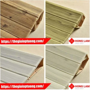 Xốp Dán Tường 3D Giả Gỗ