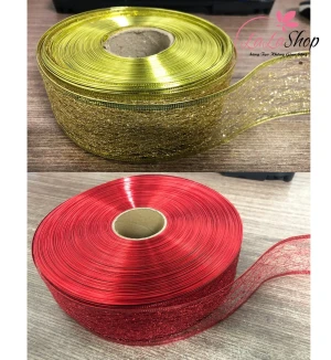 Cuộn ruy băng lưới 10m trang trí