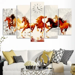 Tranh đồng hồ mã đáo thành công DH243