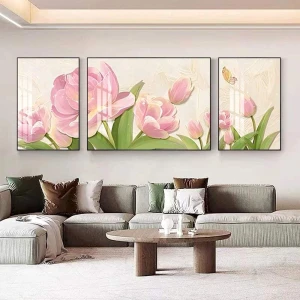 Tranh Treo Tường Hoa Và Lá Nghệ Thuật