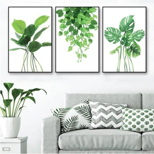 Tranh treo tường lá xanh nhiệt