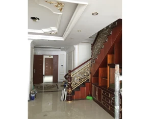 Thi công giấy dán tường Hàn Quốc tại căn hộ Penhouse nhà anh Nam theo phong cách Tân cổ điển