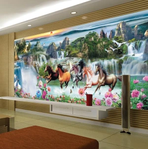 Tranh dán tường 3D Mã đáo thành công BE146