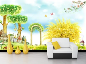 Tranh dán tường 3D Phòng trẻ em BE019