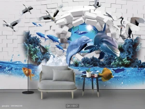 Tranh dán tường 3D Phòng Trẻ em BE279