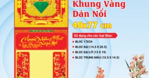 18 Mẫu Bìa Lịch 2025 Lò Xo Khung Vàng Dán Nổi (40x77 cm) - TVKV051 - TVKV068