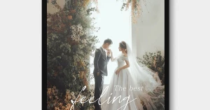 Khung Ảnh 40x60cm - Khung Ảnh Cưới Cao Cấp Màu Đen Hiện Đại Đơn Giản (Có Nhận In Ảnh Theo Yêu Cầu)