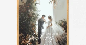 Khung Ảnh 40x60cm - Khung Ảnh Cưới Cổ Điển Cao Cấp Màu Vân Gỗ Sang Trọng (Có Nhận In Ảnh Theo Yêu Cầu)