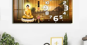 Tranh Đồng Hồ Tráng Gương Treo Tường Phật Giáo 01 (5 mẫu)
