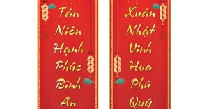 Tranh Liễn (30x90CM) Câu Đối Trang Trí