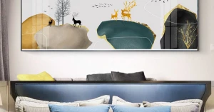 Tranh Treo Tường Đàn Hươu Nghệ Thuật Hiện Đại 2