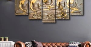 Tranh Treo Tường Đức Phật Và Các Đệ Tử