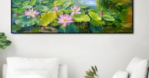 Tranh Treo Tường Hồ Sen Quê Nhà 2