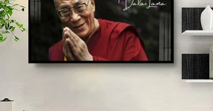 Tranh Treo Tường Nhà Lãnh Đạo Tinh Thần Phật Giáo Tây Tạng - Đạt-lại Lạt-ma (Dalai Lama) 03