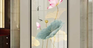 Tranh Treo Tường Phong Thuỷ Hoa Sen Nghệ Thuật 03 (4 Mẫu)