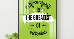 Tranh Treo Tường Self-conguest Is The Greatest Of Victories