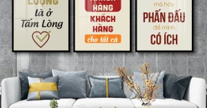 Tranh Treo Tường Slogan Tạo Động Lực Bộ 3 Tấm 03 (5 Mẫu)