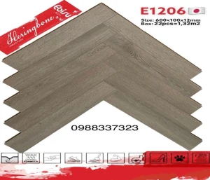 Sàn Gỗ Xương Cá Ebisu E1206