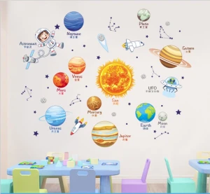 DECAL BÉ THÁM HIỂM UFO HỆ MẶT TRỜI