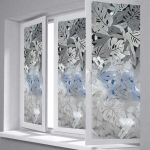 DECAL DÁN KÍNH 3D LÁ NHIỆT ĐỚI