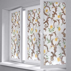 DECAL DÁN KÍNH HOA VÀNG CỔ ĐIỂN