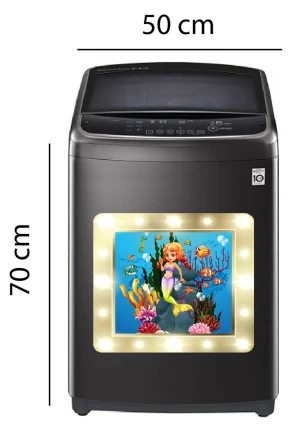 Decal trang trí máy giặt nàng tiên cá