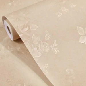 Giấy dán tường có keo 3D hoa vàng